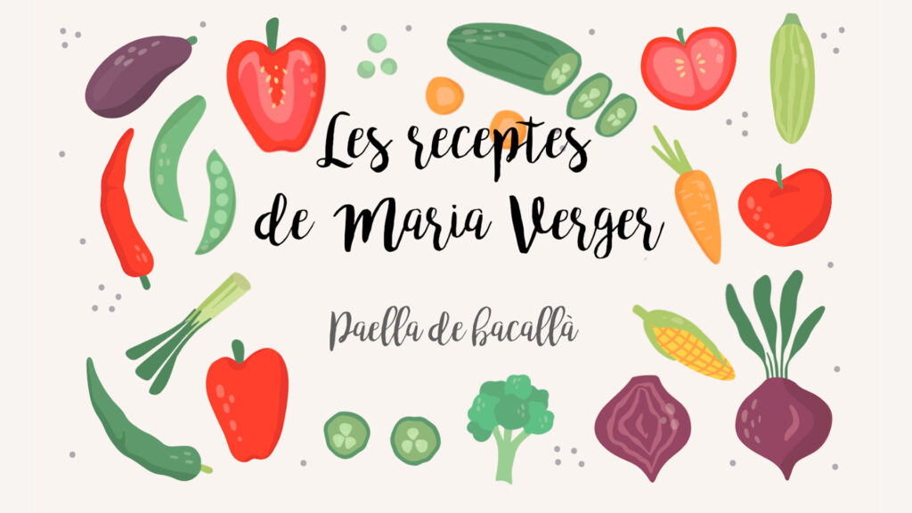 Paella de Bacallà Les receptes de Maria Verger Agromart
