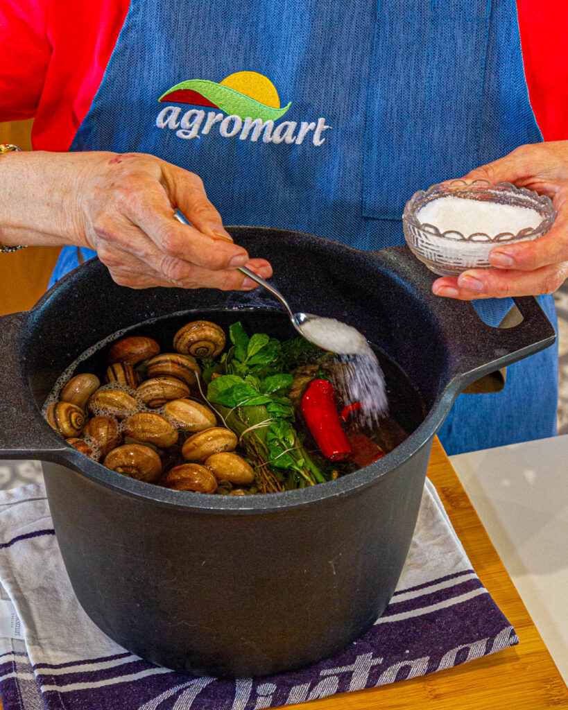 recepta caragols amb salseta Sant Marc Agromart