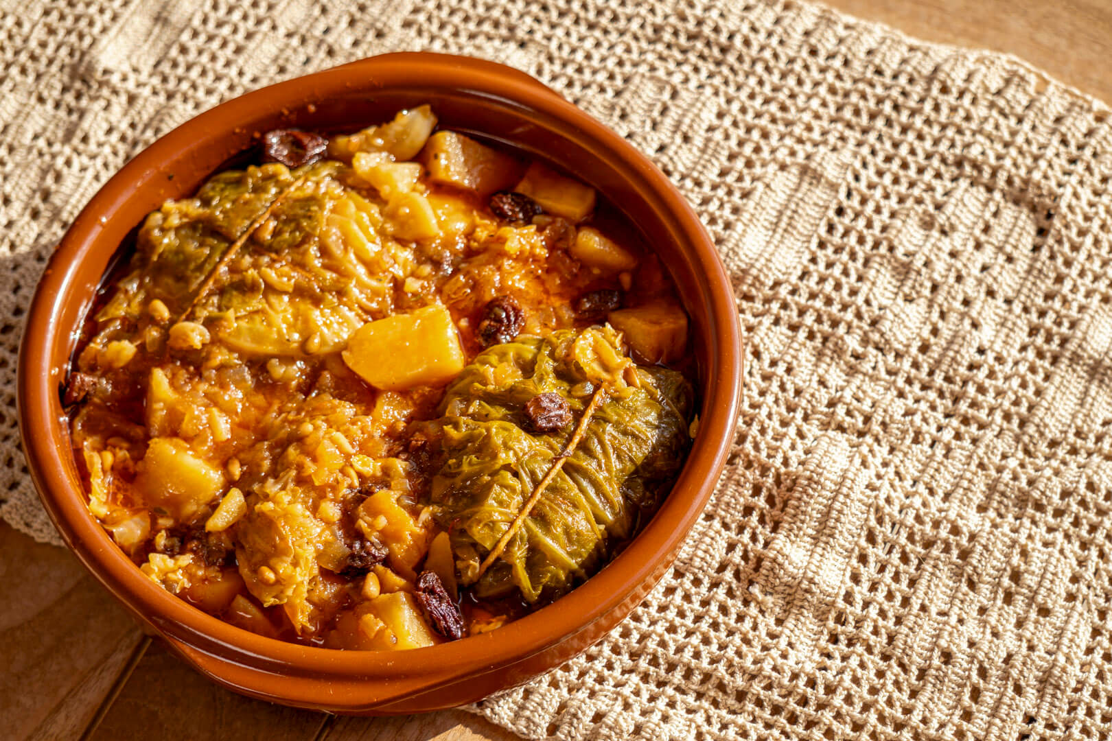 Lomo con col receta de Mallorca