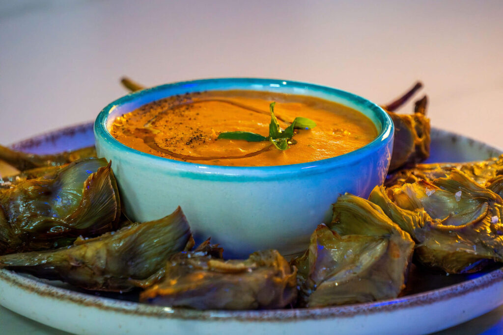 Recepta carxofa amb salsa de tomàtiga xerri Agromart