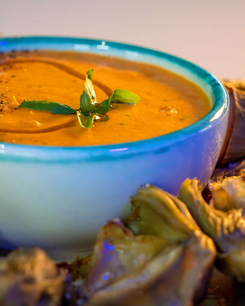 Carxofa amb salsa de tomàtiga xerri recepta Agromart