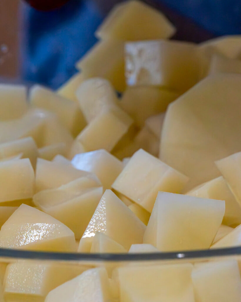 patata en daus recepta frit mallorquí Agromart Mallorca