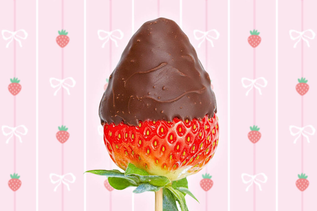 Fresas con chocolate gratis San Valentín Agromart Valencia