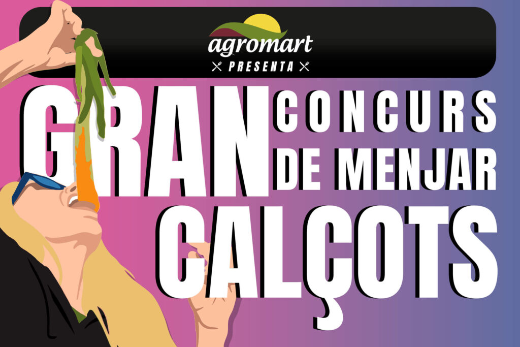 gran concurs de menjar calçots Agromart 2026 (gran concurso de comer calçots agromart) gana 1000€ en tarjetas de regalo