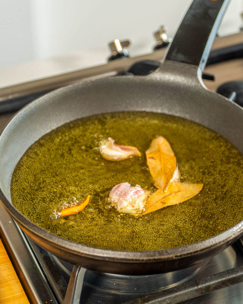 ali oliva i fulles de llorer Recepta Tradicional Frit de Pasqua Agromart Balear