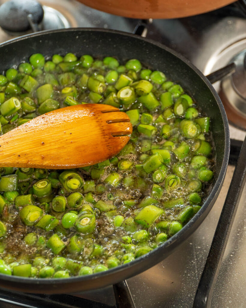 sofregir verdures Recepta Tradicional Frit de Pasqua Agromart Balear
