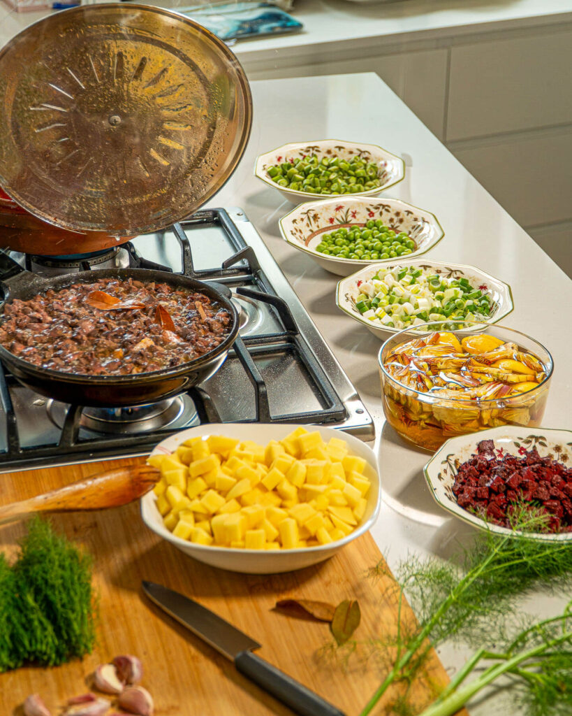 tots els ingredients per fer Recepta Tradicional Frit de Pasqua Agromart Balear